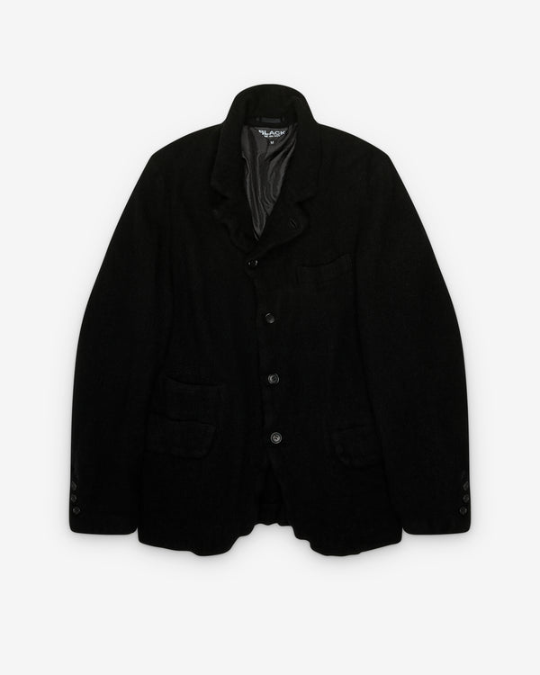 Black Comme des Garçons - Asymmetric Button Jacket - (Black)