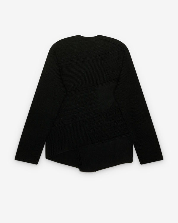 Black Comme des Garçons - Contrast Knit Sweater - (Black)