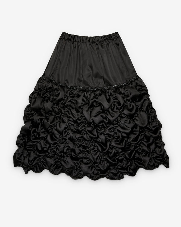 Black Comme des Garçons - Gathered Skirt - (Black)