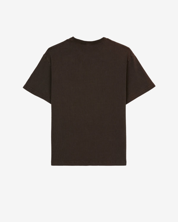 Brain Dead - Men's Heavyweight 3D Embroidery Logohead T-Shirt - (Brown)