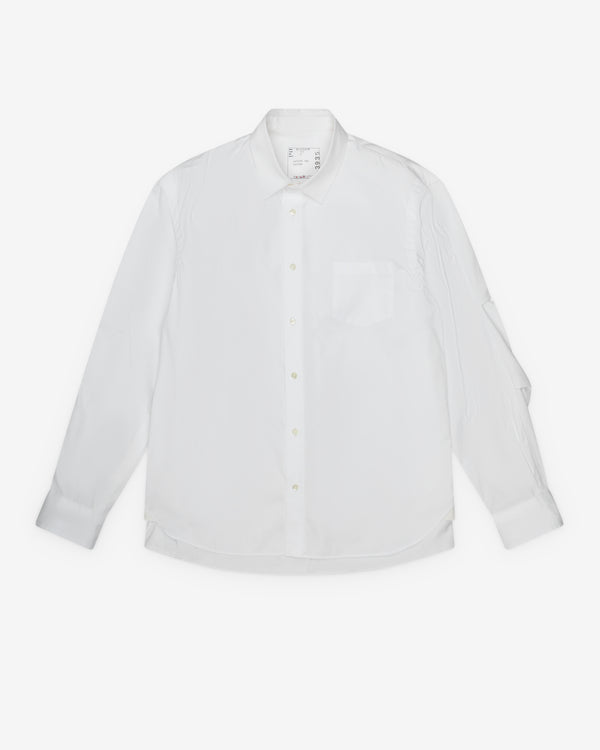 Sacai - Men's Poplin Shirt - (Off White)