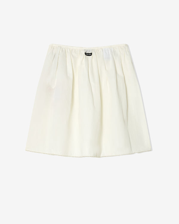 Miu Miu - Women's Slubbed Poplin Skirt - (White)