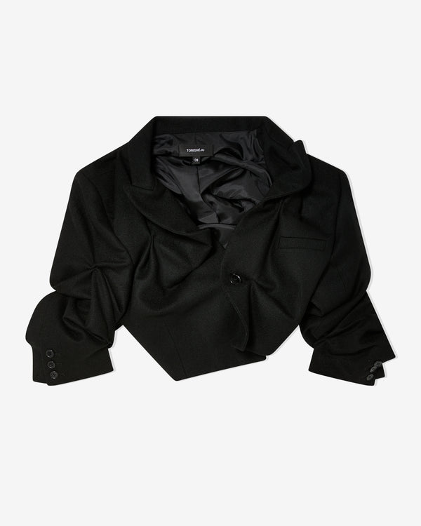 Torisheju - Women's Scrunch Cropped Jacket - (Black)