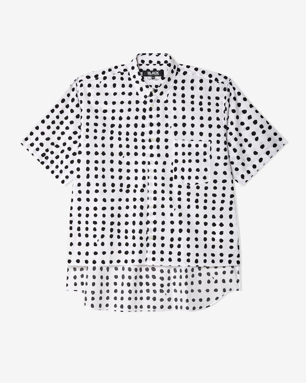 Black Comme des Garçons - Filip Pagowski Polka Dot Shirt - (White/Black)