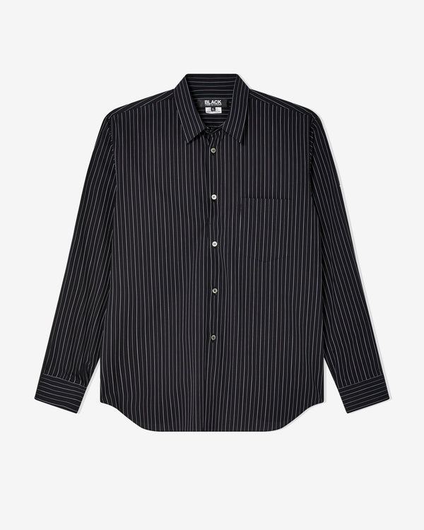 Black Comme des Garçons - Pinstripe Shirt - (Black/White)