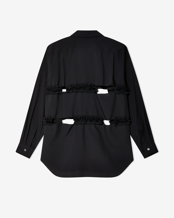 Black Comme des Garçons - Ruffle Shirt - (Black)