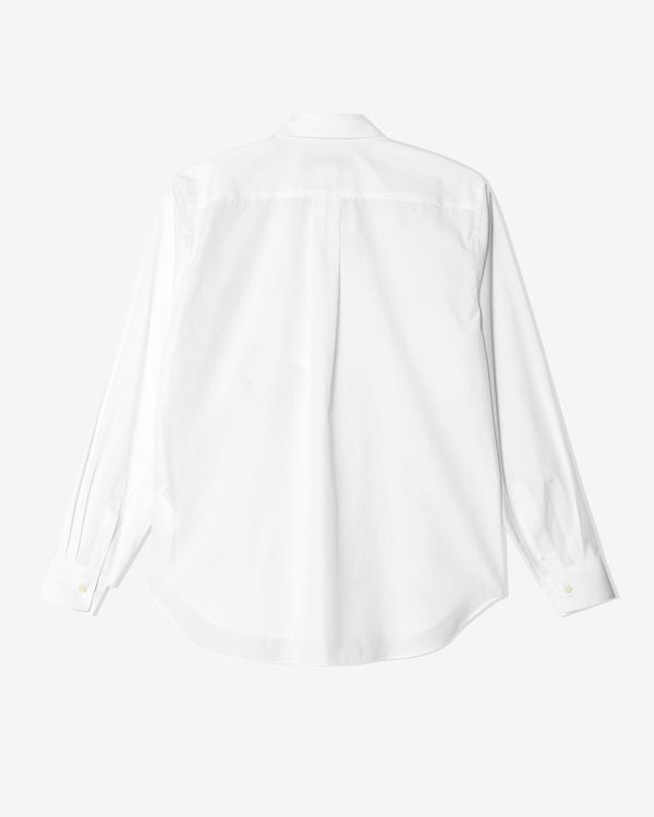 Black Comme des Garçons - Cut Collar Shirt - (White)