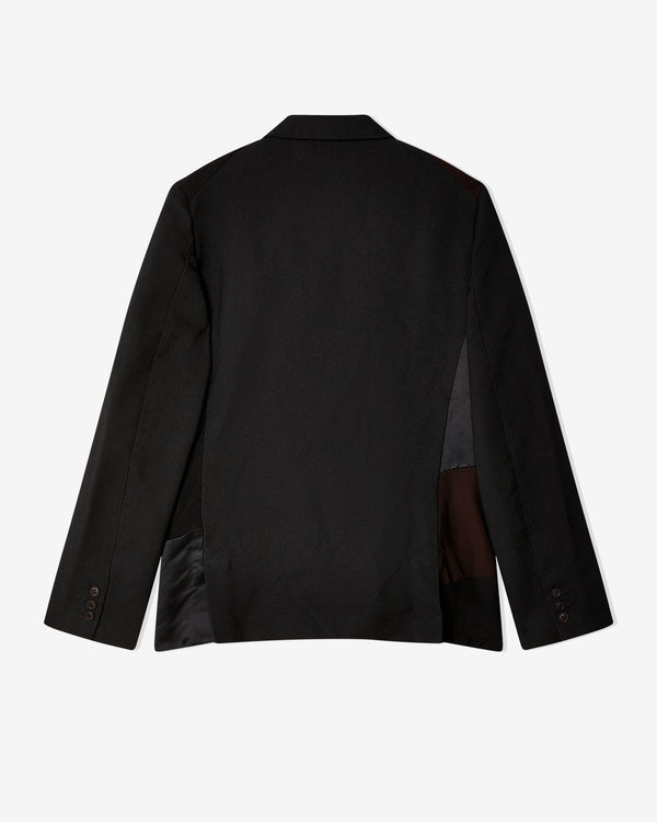 Black Comme des Garçons - Multi Fabric Jacket - (Black/Black)