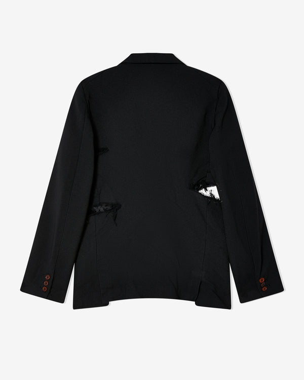 Black Comme des Garçons - Gabardine Garment Treated Jacket - (Black)