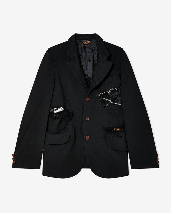 Black Comme des Garçons - Gabardine Garment Treated Jacket - (Black)