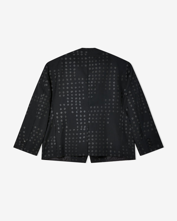 Black Comme des Garçons - Tonal Print Jacket - (Black/Black)