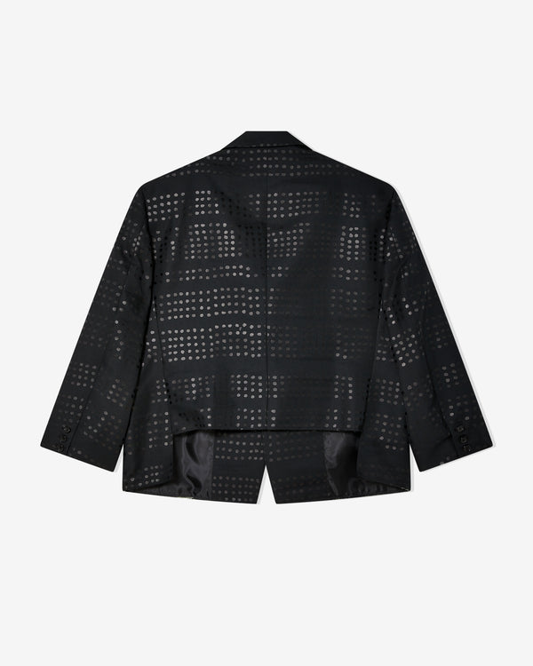 Black Comme des Garçons - Dot Print Jacket - (Black/Black)