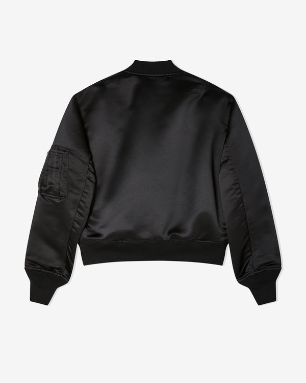 Black Comme des Garçons - Reversible Frilled Bomber Jacket - (Black)