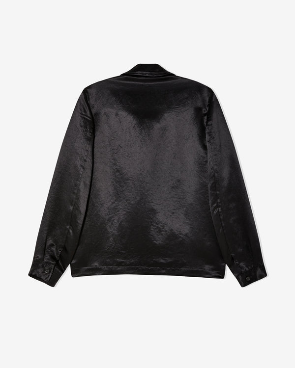Black Comme des Garçons - Polyester Taffeta Frilled Lined Jacket - (Black)