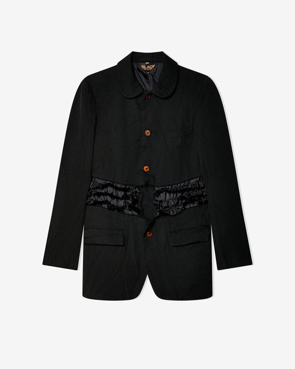 Black Comme des Garçons - Long Ruffle Jacket - (Black)