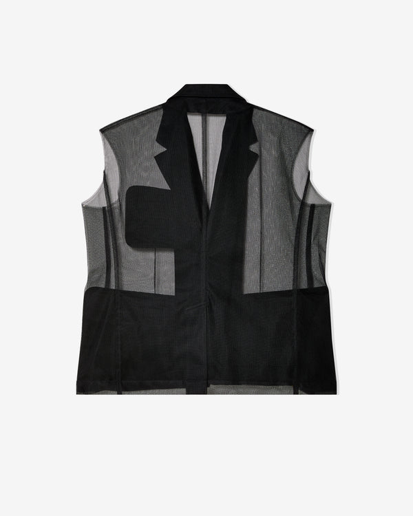Black Comme des Garçons - Sheer Vest - (Black)