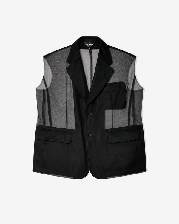 Black Comme des Garçons - Sheer Vest - (Black)