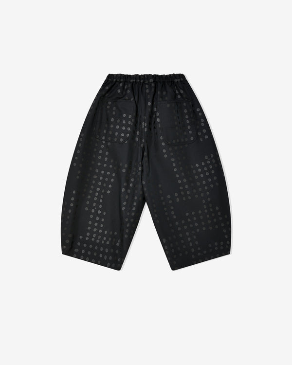Black Comme des Garçons - Dot Print Pants - (Black/Black)