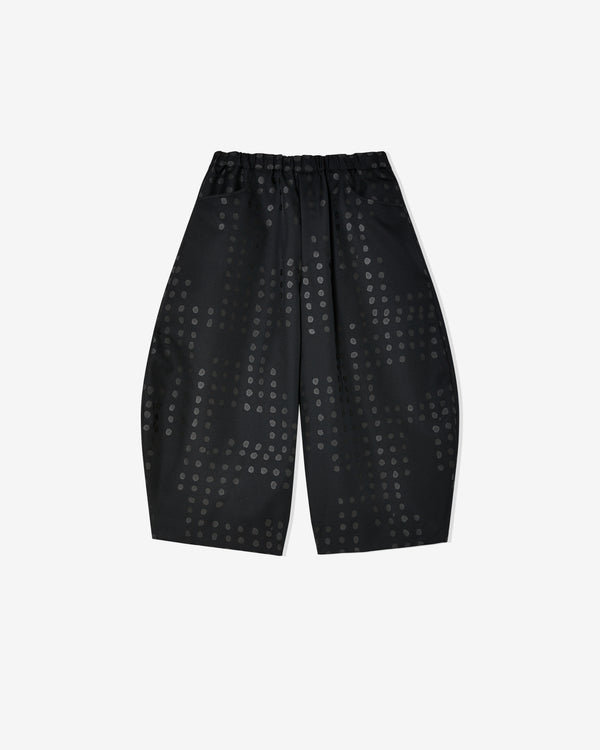 Black Comme des Garçons - Dot Print Pants - (Black/Black)