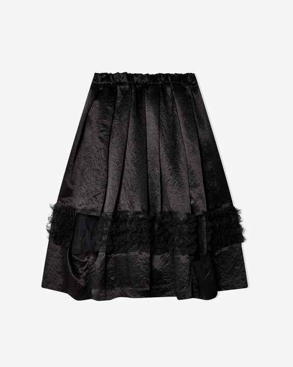 Black Comme des Garçons - Cut Out Ruffle Skirt - (Black)