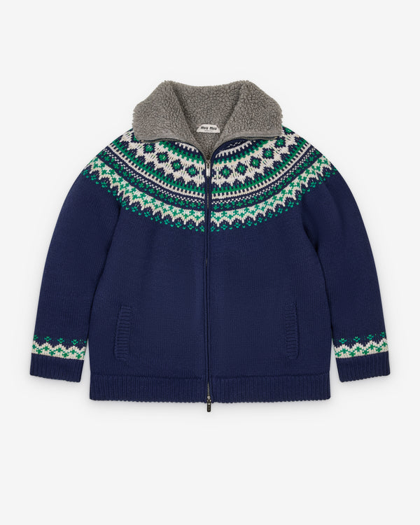 Miu Miu - Men's Cardigan - (Navy)