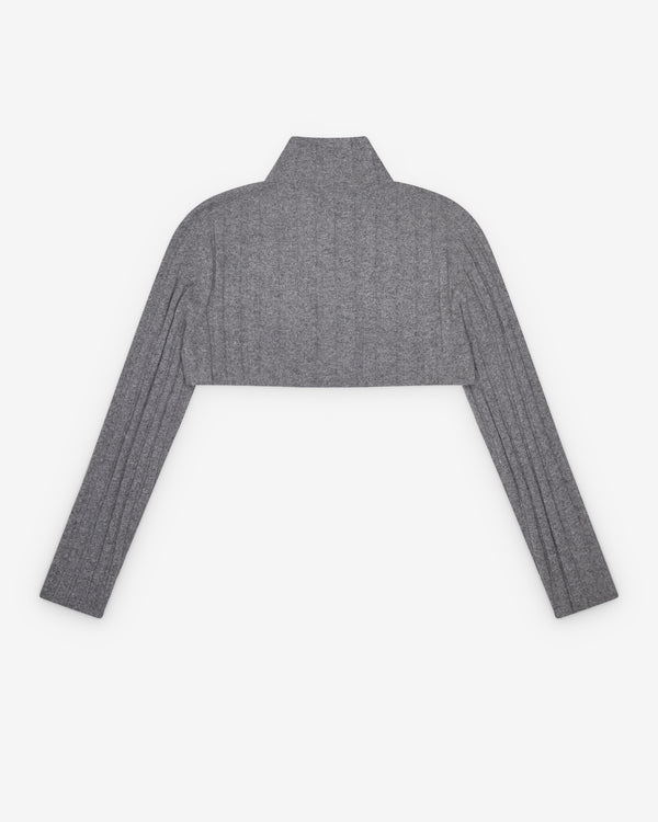 Miu Miu - Women's Cropped Cardigan - (Grey)