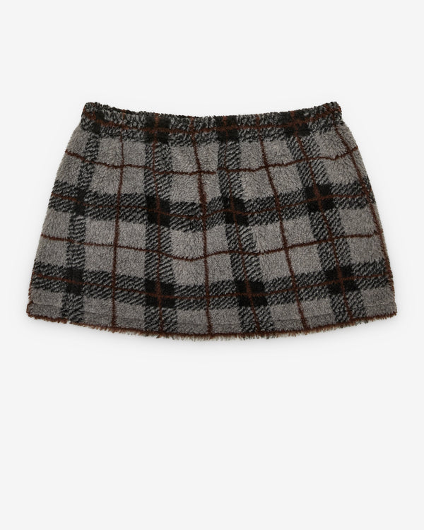 Miu Miu - Women's Plaid Skirt - (Grey)