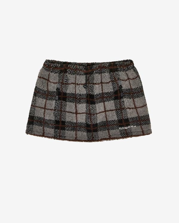 Miu Miu - Women's Plaid Skirt - (Grey)