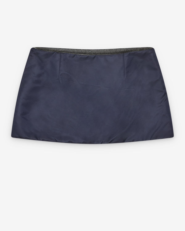 Miu Miu - Women's Logo-Embroidered Skirt - (Navy)