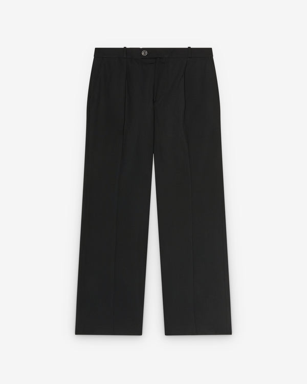 Ernest W. Baker - Men's Pleated Straight Fit Trousers - (Black)
