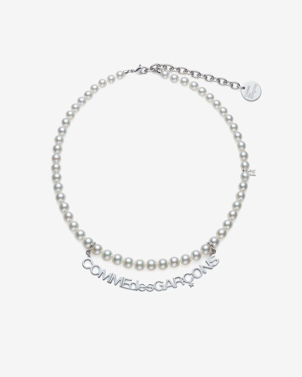 Comme des Garçons - Mikimoto Logo Necklace - (Silver)