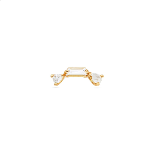 Delfina Delettrez - Dancing Diamonds Earring - (Yellow Gold)