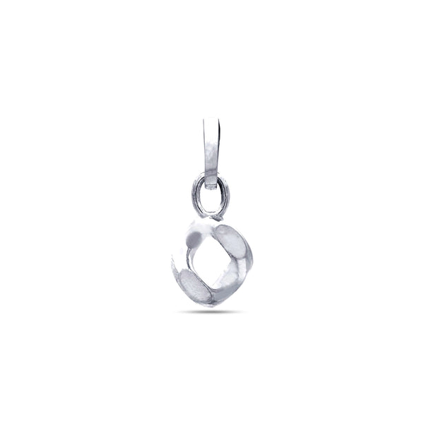 Bunney - Silver Curb Charm - (Silver)