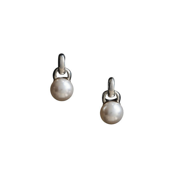 Sophie Buhai - Women's Everyday Pearl Earrings - (Silver)