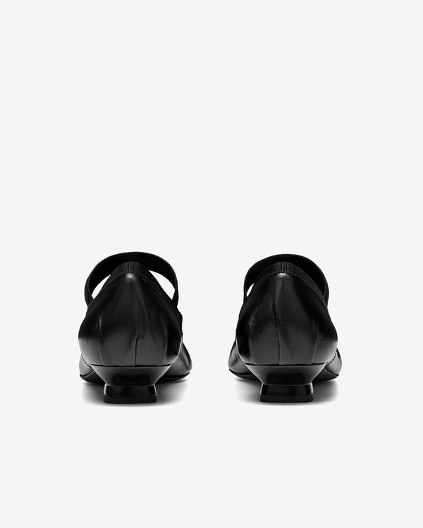 Miu Miu - Women's Heel Ballerina Shoe - (Black)