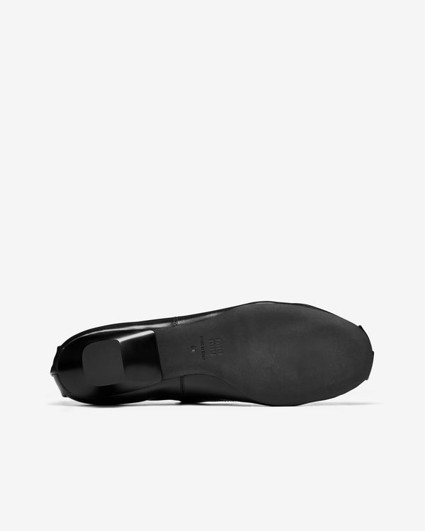 Miu Miu - Women's Heel Ballerina Shoe - (Black)