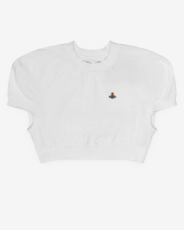 Vivienne Westwood - Women's Cropped Football T-Shirt - (White)