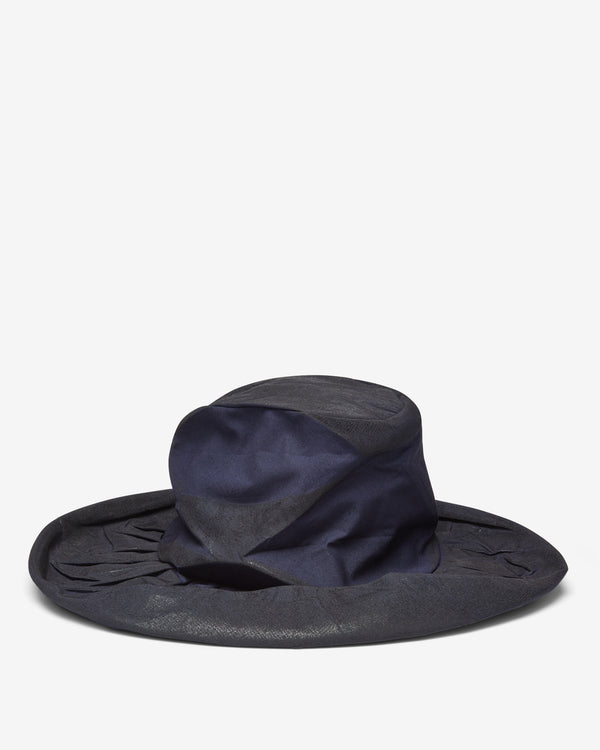 Maison Margiela - Women's Foil-Treated Cotton Hat - (Blue)
