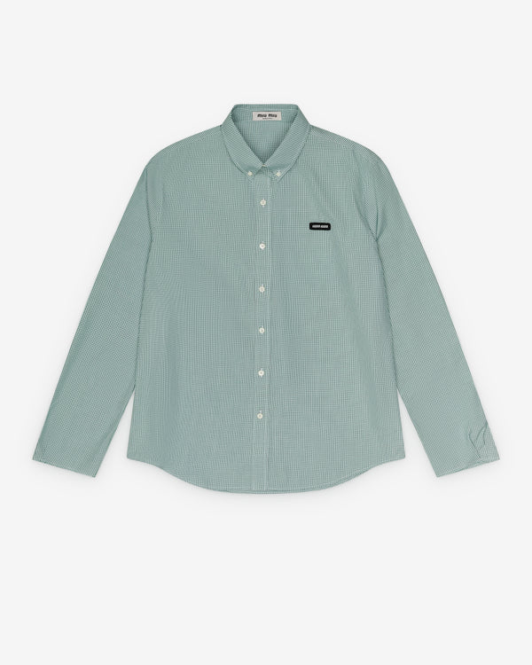 Miu Miu - Men’s Poplin Shirt - (Emerald)