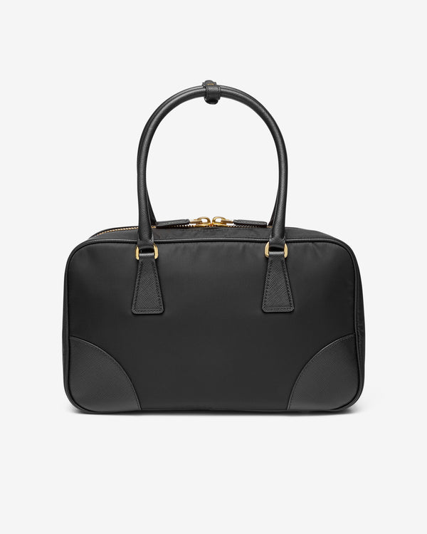 Prada - Women's Re-edition 1978 Medium Re-nylon and Saffiano Leather Two-handle Bag - (Black)