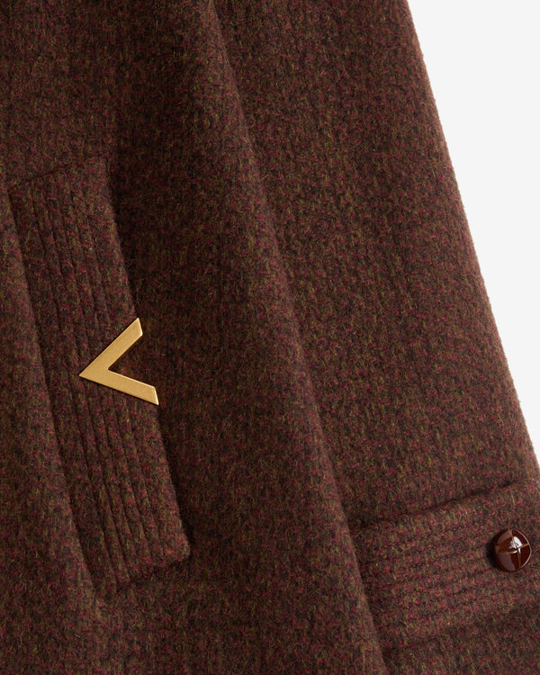 Valentino - Men's Embroidered Coat - (Bordeaux)