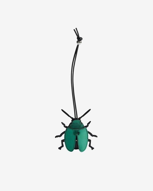 JW Anderson - Men's Leather Beetle Charm - (Green/Black)