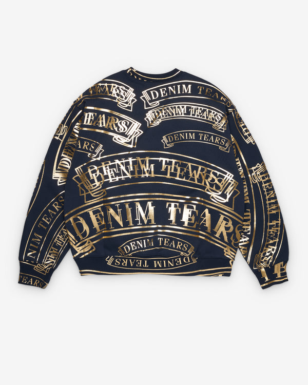 Denim Tears - Men's ADG Banner Crewneck - (Navy)