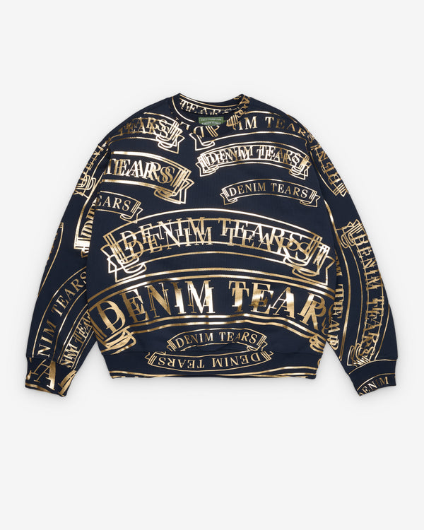 Denim Tears - Men's ADG Banner Crewneck - (Navy)
