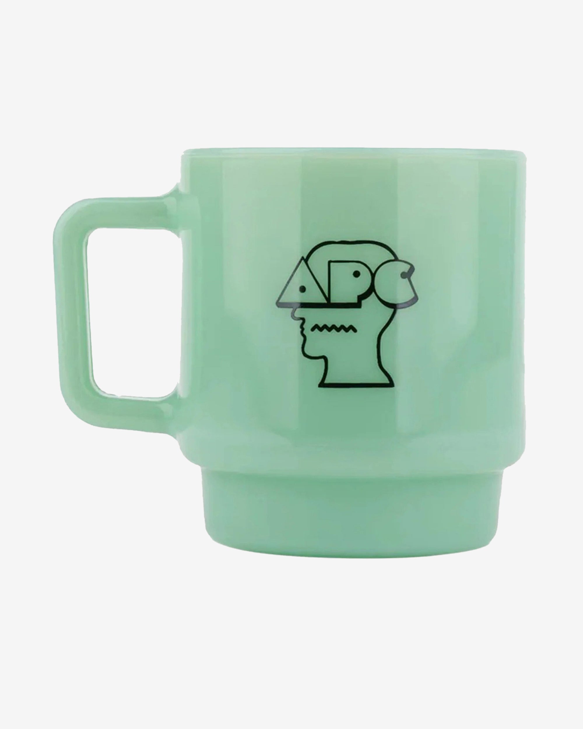Brain Dead - A.P.C. Milk Glass Mug - (Jade) view 2, Click to Zoom in