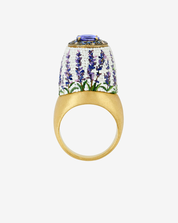 Le Sibille - Women's Lavender Ring - (Yellow Gold)