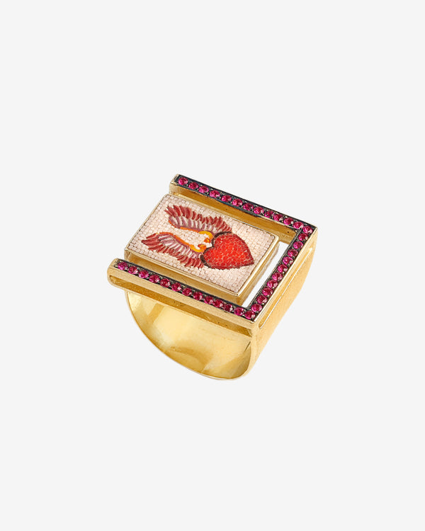 Le Sibille - Women's Wings Ring - (Yellow Gold)