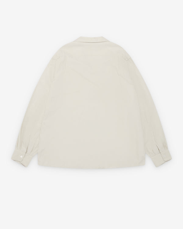 A.Presse - Men's Vintage Open Collar Shirt - (Ecru)