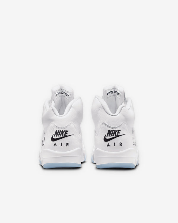 Nike - Men's Air Jordan 5 Retro OG Sneakers - (White/Metallic Silver)