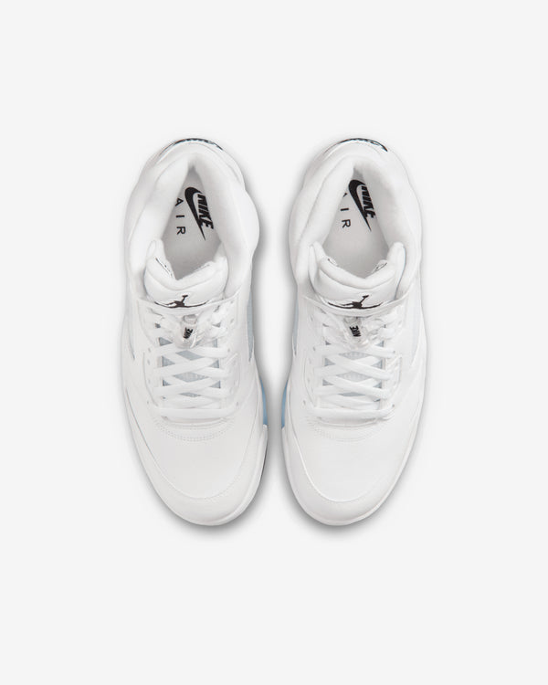 Nike - Men's Air Jordan 5 Retro OG Sneakers - (White/Metallic Silver)